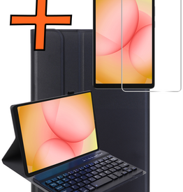 Nomfy Nomfy Samsung Galaxy Tab A11 Toetsenbordhoes Met Screenprotector - Zwart