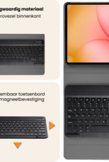 Nomfy Nomfy Samsung Galaxy Tab A11 Toetsenbordhoes Met Screenprotector - Zwart