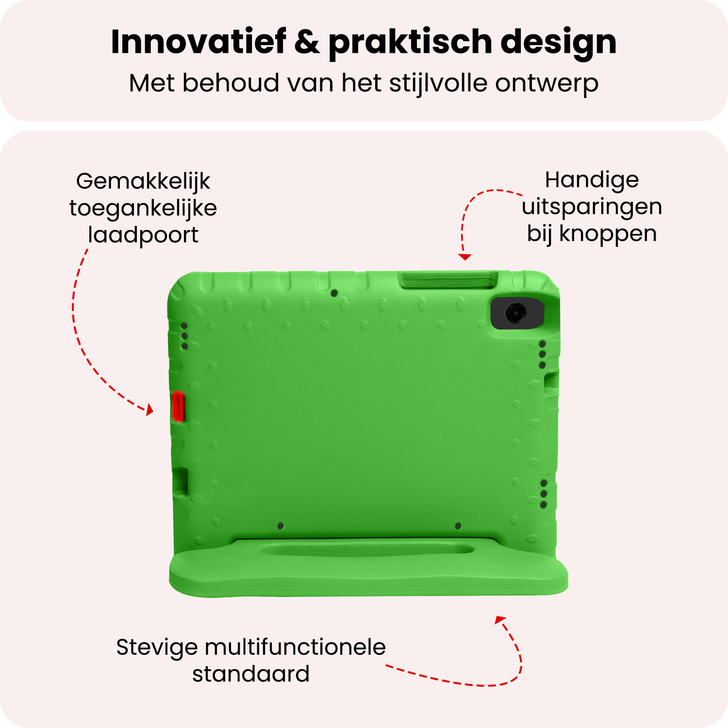 NoXx NoXx Samsung Galaxy Tab A11 Kinderhoes - Groen