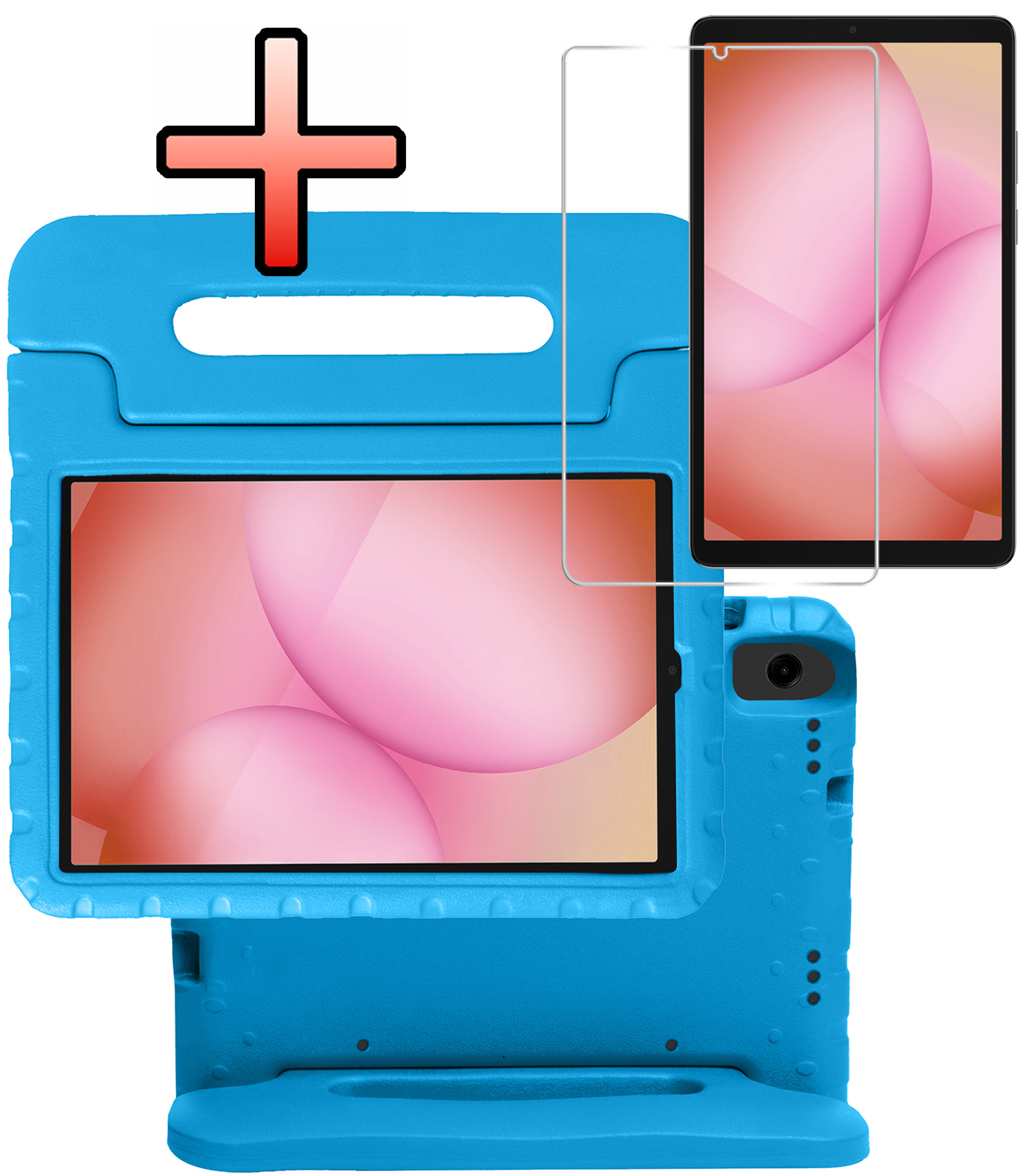 NoXx NoXx Samsung Galaxy Tab A11 Kinderhoes Met Screenprotector - Blauw