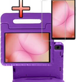 NoXx NoXx Samsung Galaxy Tab A11 Kinderhoes Met Screenprotector - Paars