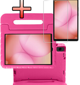NoXx NoXx Samsung Galaxy Tab A11 Kinderhoes Met Screenprotector - Roze