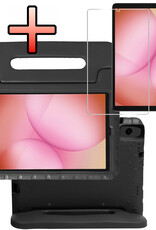 NoXx NoXx Samsung Galaxy Tab A11 Kinderhoes Met Screenprotector - Zwart