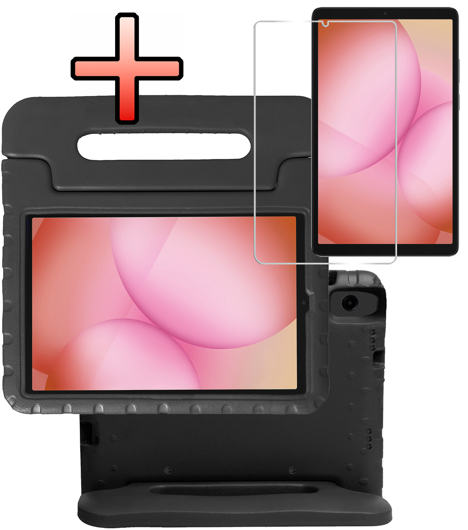 NoXx NoXx Samsung Galaxy Tab A11 Kinderhoes Met Screenprotector - Zwart