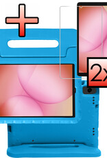 NoXx NoXx Samsung Galaxy Tab A11 Kinderhoes Met 2x Screenprotector - Blauw