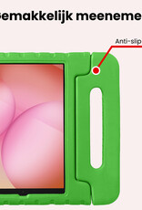 NoXx NoXx Samsung Galaxy Tab A11 Kinderhoes Met 2x Screenprotector - Groen