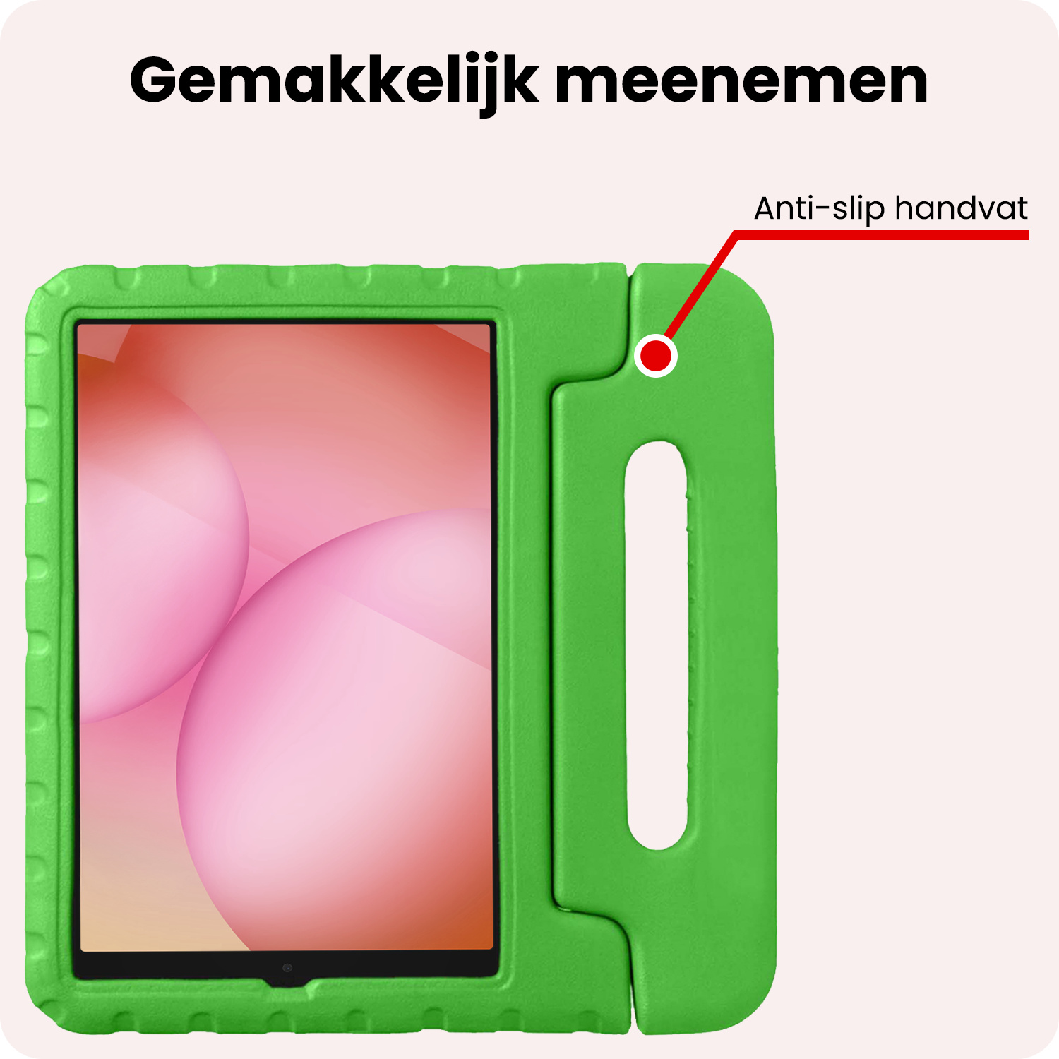 NoXx NoXx Samsung Galaxy Tab A11 Kinderhoes Met 2x Screenprotector - Groen