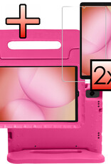 NoXx NoXx Samsung Galaxy Tab A11 Kinderhoes Met 2x Screenprotector - Roze