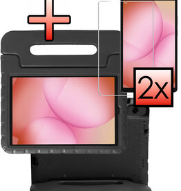 NoXx NoXx Samsung Galaxy Tab A11 Kinderhoes Met 2x Screenprotector - Zwart