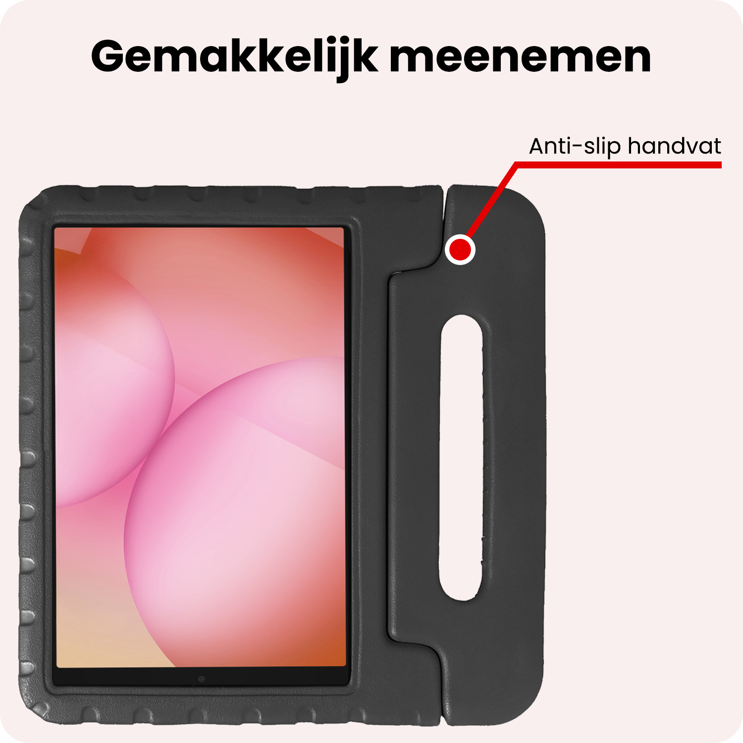 NoXx NoXx Samsung Galaxy Tab A11 Kinderhoes Met 2x Screenprotector - Zwart