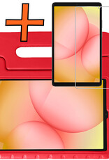 Nomfy Nomfy Samsung Galaxy Tab A11 Kinderhoes Met Screenprotector - Rood