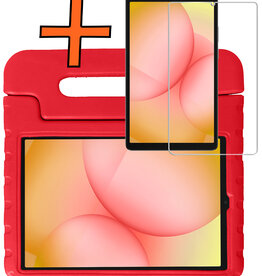 Nomfy Nomfy Samsung Galaxy Tab A11 Kinderhoes Met Screenprotector - Rood