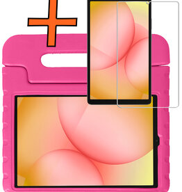 Nomfy Nomfy Samsung Galaxy Tab A11 Kinderhoes Met Screenprotector - Roze