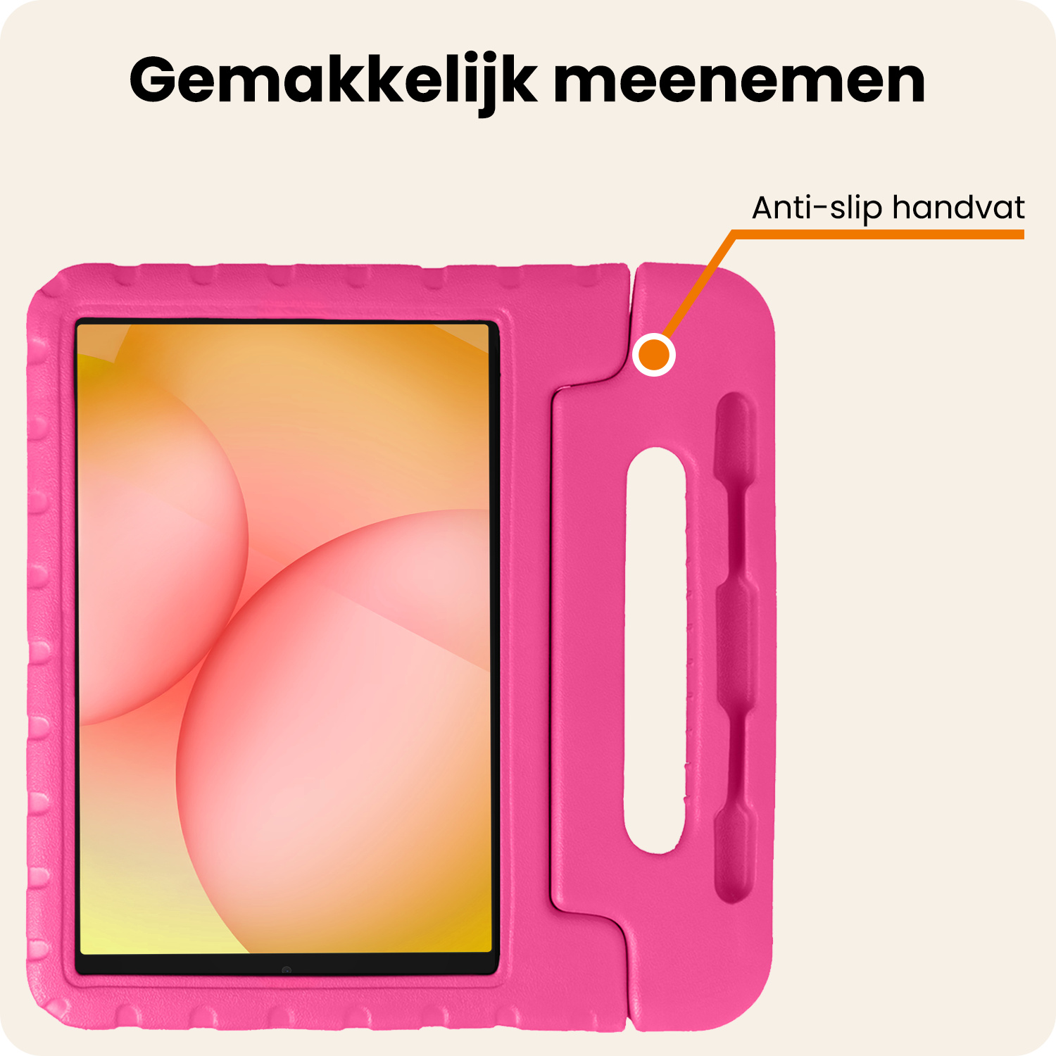 Nomfy Nomfy Samsung Galaxy Tab A11 Kinderhoes Met Screenprotector - Roze