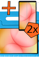 Nomfy Nomfy Samsung Galaxy Tab A11 Kinderhoes Met 2x Screenprotector - Blauw