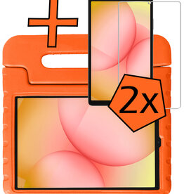 Nomfy Nomfy Samsung Galaxy Tab A11 Kinderhoes Met 2x Screenprotector - Oranje