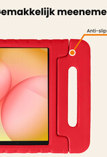 Nomfy Nomfy Samsung Galaxy Tab A11 Kinderhoes Met 2x Screenprotector - Rood