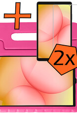 Nomfy Nomfy Samsung Galaxy Tab A11 Kinderhoes Met 2x Screenprotector - Roze