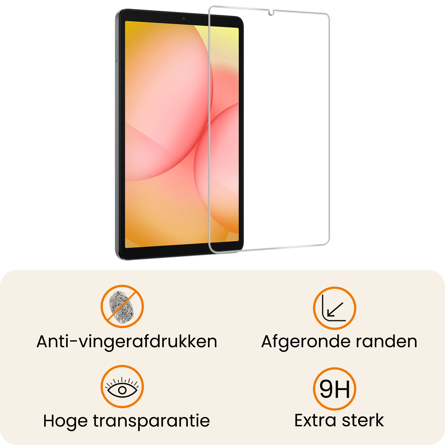 Nomfy Nomfy Samsung Galaxy Tab A11 Kinderhoes Met 2x Screenprotector - Zwart