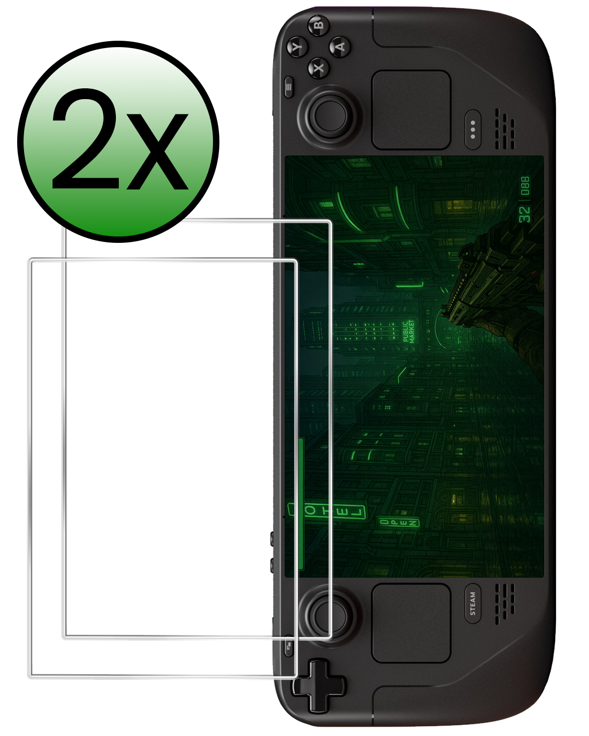BASEY. BASEY. Steam Deck OLED Screenprotector - 2 PACK