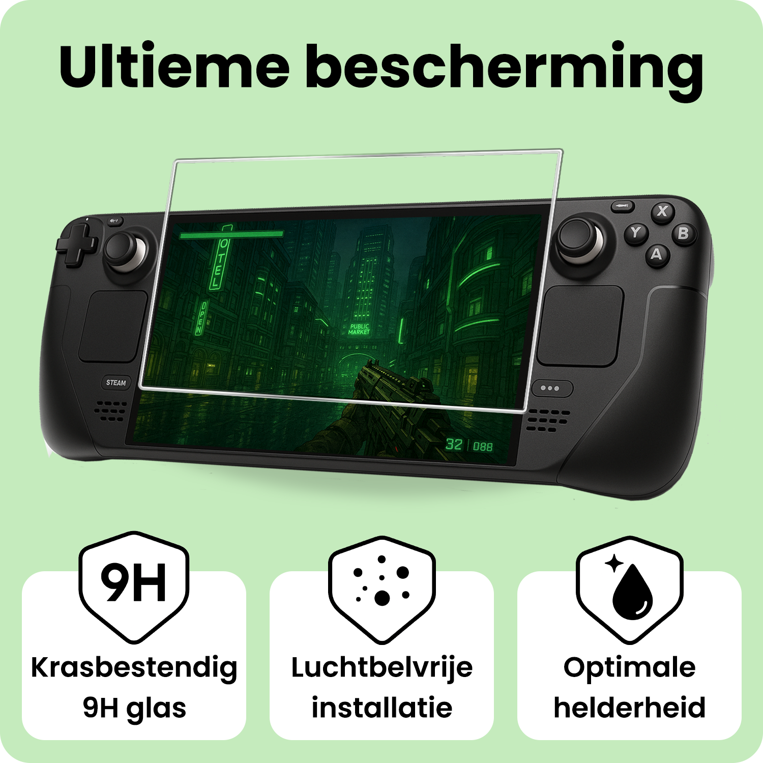 BASEY. BASEY. Steam Deck OLED Screenprotector - 2 PACK