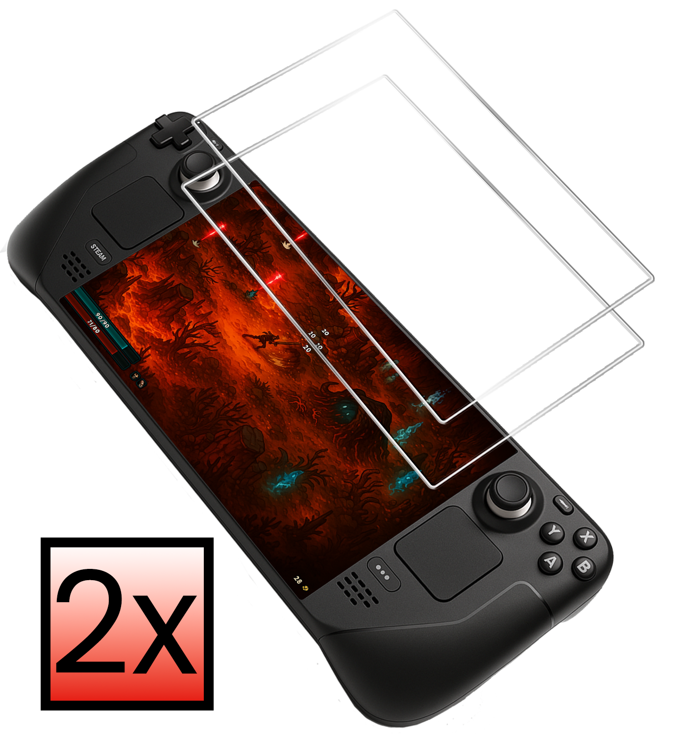 NoXx NoXx Steam Deck OLED Screenprotector - 2 PACK