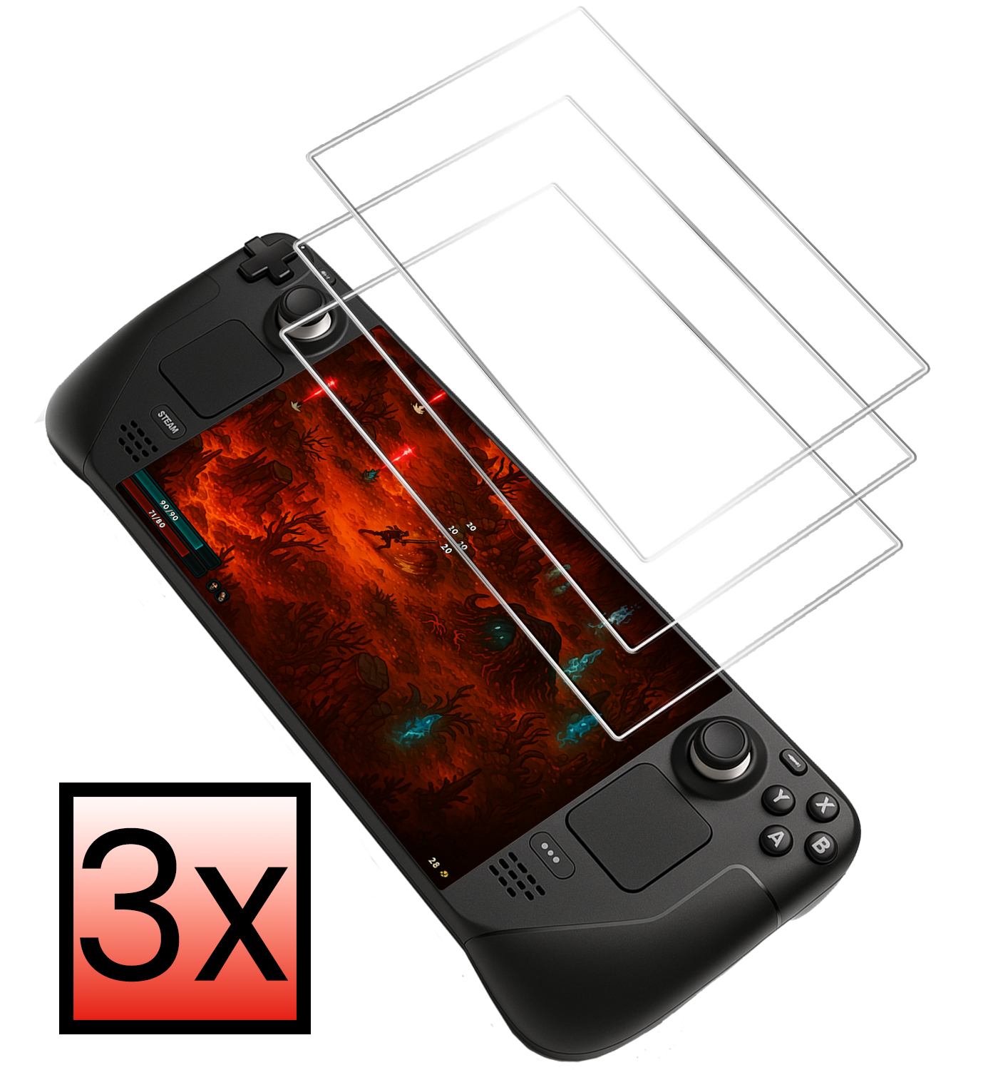 NoXx NoXx Steam Deck OLED Screenprotector - 3 PACK