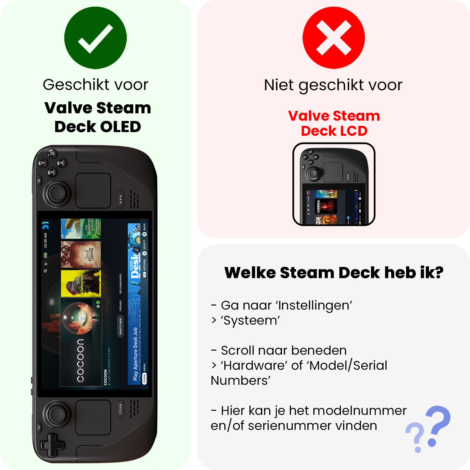 Nomfy Nomfy Steam Deck OLED Screenprotector - 2 PACK