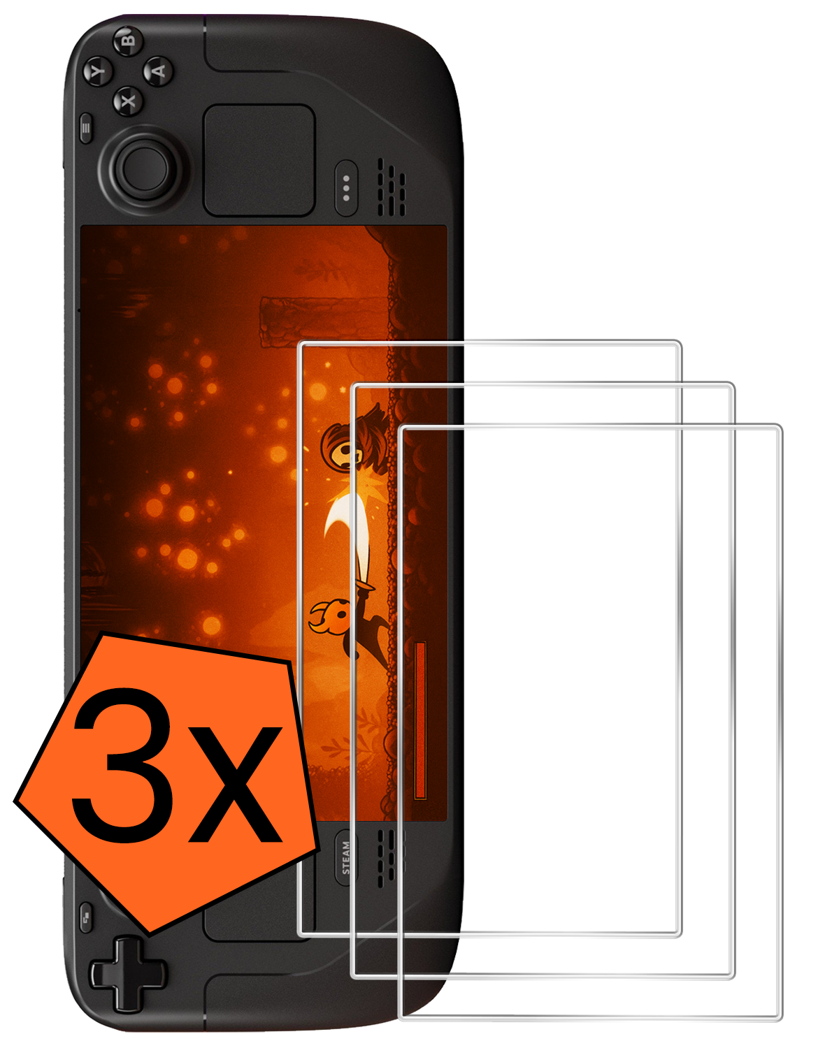 Nomfy Nomfy Steam Deck OLED Screenprotector - 3 PACK