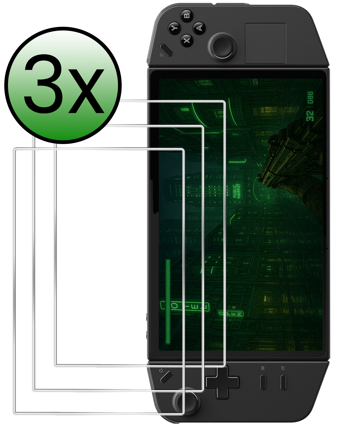 BASEY. BASEY. Lenovo Legion Go Screenprotector - 3 PACK