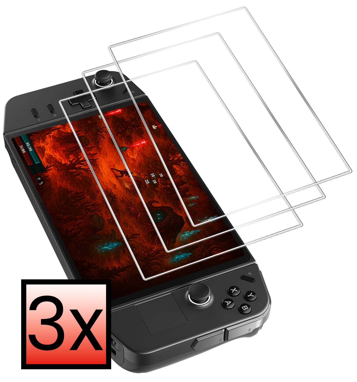 NoXx NoXx Lenovo Legion Go Screenprotector - 3 PACK