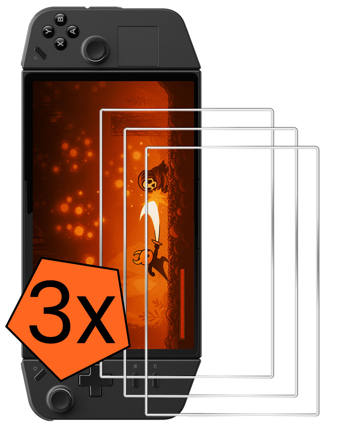 Nomfy Nomfy Lenovo Legion Go Screenprotector - 3 PACK