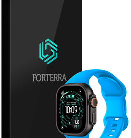 Forterra Forterra Apple Watch Bandje Siliconen Verstelbaar (49 mm) - Blauw