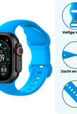 Forterra Forterra Apple Watch Bandje Siliconen Verstelbaar (49 mm) - Blauw