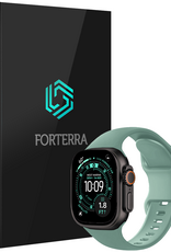 Forterra Forterra Apple Watch Bandje Siliconen Verstelbaar (49 mm) - Cactus