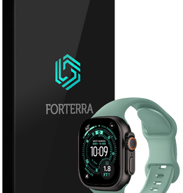 Forterra Forterra Apple Watch Bandje Siliconen Verstelbaar (49 mm) - Cactus