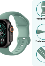 Forterra Forterra Apple Watch Bandje Siliconen Verstelbaar (49 mm) - Cactus
