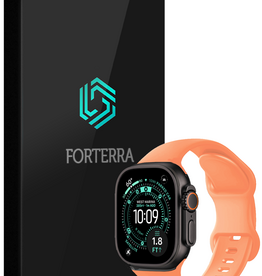 Forterra Forterra Apple Watch Bandje Siliconen Verstelbaar (49 mm) - Calendula