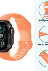 Forterra Forterra Apple Watch Bandje Siliconen Verstelbaar (49 mm) - Calendula