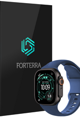 Forterra Forterra Apple Watch Bandje Siliconen Verstelbaar (49 mm) - Donkerblauw