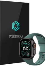 Forterra Forterra Apple Watch Bandje Siliconen Verstelbaar (49 mm) - Donkergroen