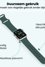 Forterra Forterra Apple Watch Bandje Siliconen Verstelbaar (49 mm) - Donkergroen