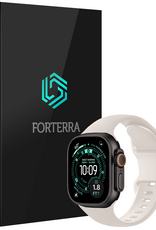 Forterra Forterra Apple Watch Bandje Siliconen Verstelbaar (49 mm) - Ivoor