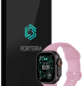 Forterra Forterra Apple Watch Bandje Siliconen Verstelbaar (49 mm) - Lila
