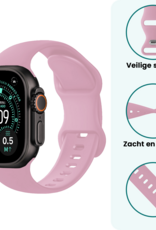 Forterra Forterra Apple Watch Bandje Siliconen Verstelbaar (49 mm) - Lila