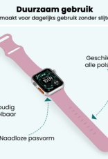 Forterra Forterra Apple Watch Bandje Siliconen Verstelbaar (49 mm) - Lila