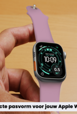 Forterra Forterra Apple Watch Bandje Siliconen Verstelbaar (49 mm) - Lila