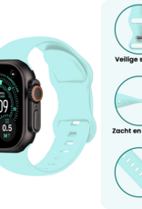 Forterra Forterra Apple Watch Bandje Siliconen Verstelbaar (49 mm) - Mint