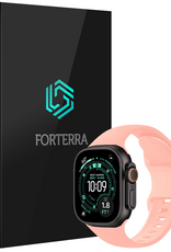 Forterra Forterra Apple Watch Bandje Siliconen Verstelbaar (49 mm) - Oud Roze