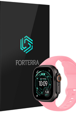 Forterra Forterra Apple Watch Bandje Siliconen Verstelbaar (49 mm) - Roze